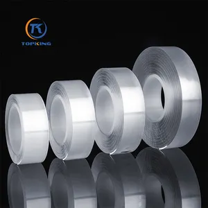 Manufacturer Supply Clear Nano Suction Tape Reusable Washable Strong Adhesive Transparent Double Sided Nano Tape