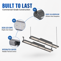 Projecteurs industriels de haute qualité 50W/100W/150W/200W à angle de faisceau optionnel pour terrains de badminton et projets de terrains de sport intérieurs