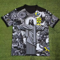 Camiseta con Estampado Completo, Algodón Grueso de 300 g/m², Corte Holgado, Ropa Urbana Cristiana para Hombre con Versículos Bíblicos y Jesús