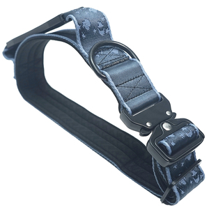 Premium Jacquard Dog <b>Collar</b> with Moon Cutout Handle, Soft Padded Heavy Duty <b>Metal</b> Buckle <b>Collar</b> for Large Dogs - Product Image 4