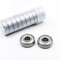 Roulement à billes à gorge profonde 608 2rs Zz à faible bruit pour skateboard et machine CNC, roulement 608 avec joint en caoutchouc et en fer