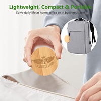 Logo personnalisé 60W Micro Usb C Type 3 en 1 Multi Câble Charge Rapide Boîte de Rangement Mini Chargeur de Téléphone Données Ensemble de Câbles en Bambou Cadeau