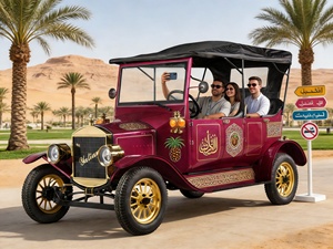 5人乗り純手作りヴィンテージ電動観光車 CE認証済み レトロ観光車 リゾート＆文化遺産向け、工場直販 - Product Image 4