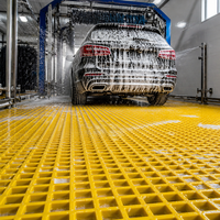 Grille de sol en fibre de verre pour lavage de voitures, 25 mm, en PRV, auto-drainante, perméable, résistante à la corrosion, panneau de charge robuste – Fournisseur