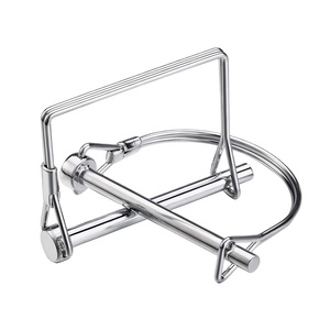 Perno di Bloccaggio per Albero PTO, Perno di Sicurezza <span class=keywords><strong>a</strong></span> Sgancio Rapido con Molla, Perno di Bloccaggio da 1/4 di Pollice in 2 Forme: Quadrato e ad Arco - Product Image 1