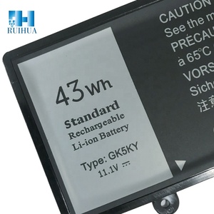 RUIHUA nueva batería de ordenador portátil <span class=keywords><strong>GK5KY</strong></span> para DELL Inspiron 11 3147 3000 3152 13 7347 7352 Series 11,1 V 43Wh batería recargable para ordenador portátil - Product Image 5