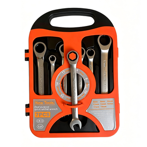 <span class=keywords><strong>Clé</strong></span> à cliquet combinée OEM personnalisable 6-32MM 72 dents avec finition miroir/mate, outils <span class=keywords><strong>de</strong></span> réparation universels, <span class=keywords><strong>clé</strong></span> à double extrémité ouverte/à douille - Product Image 3