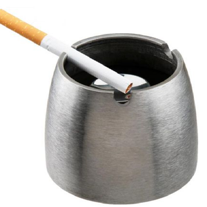 OEM CNC Stainless Steel Large Smoke Ashtray stand trash bin for Home Office