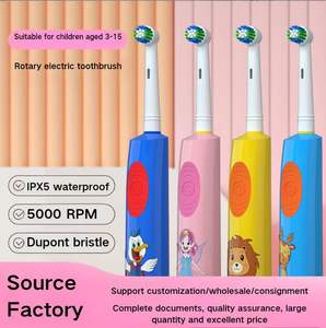 Batteria transfrontaliera per bambini con testina tonda rotante per spazzolino elettrico DuPont testina compatibile con orale-<span class=keywords><strong>b</strong></span> - Product Image 6