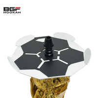 En gros, Ensemble de chicha doré en aluminium avec base en forme de ballon de football pour bars à chicha