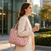 Sac fourre-tout matelassé léger en polyester avec fermeture éclair, multi-poches, grand format, compatible ordinateur portable 14 pouces, imperméable, élégant, toutes saisons, pour le travail