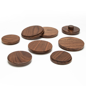 SUNBO, venta al por mayor, tapa circular a base <span class=keywords><strong>de</strong></span> goma <span class=keywords><strong>de</strong></span> <span class=keywords><strong>madera</strong></span> maciza con textura Natural adecuada para juegos <span class=keywords><strong>de</strong></span> té - Product Image 4