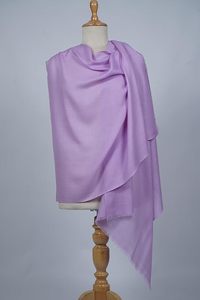 Soft Lightweight Cashmere Fine Wool Plain Hand Dyed Stole for Women Luxury Elegant <b>Wrap</b> <b>Shawl</b> Winter Fashion Accessories Bulk - Product Image 2