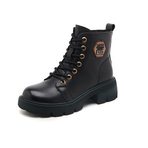 Botas Personalizadas de Cuero Vacuno Genuino con Cierre de Cremallera, Fabricadas por Mayoristas OEM para Mujeres y Niñas - Product Image 1