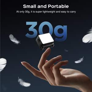 Luz de Video LED Amazear para Cámara DJI Osmo Action 6, CRI≥95, Alta Reproducción Cromática, Luz de Relleno para Selfies con Recarga USB-C - Product Image 6