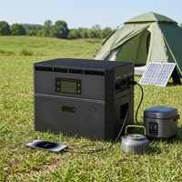Générateur solaire 2,6 kWh pour le camping, système de stockage d'énergie solaire pour balcon, batterie empilable IP65 pour la maison