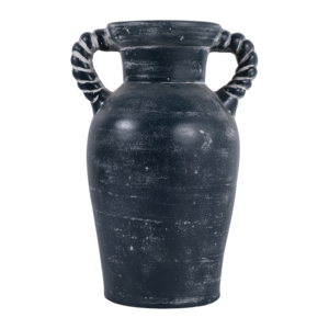 Vaso in terracotta con manici intrecciati, vaso per fiori di ispirazione vintage per soggiorno, camera da letto, decorazione da tavolo - Product Image 5