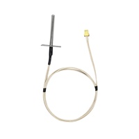 Capteur de température à thermocouple de type K, série NTC, à montage sur bride à 2 trous, 0-1200°C, pour four industriel, four à air chaud, four à cuisson