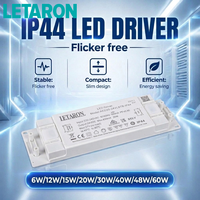 Controlador LED LETARON con Garantía de 3 Años, Resistente al Agua IP44, Certificado TUV CE, Controlador LED Super Delgado para Iluminación de Espejos de Baño