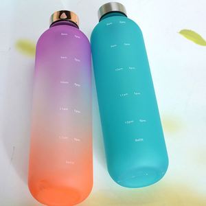 Hot Selling 32oz Time, Marker Printing Tritan Motivational Sport Frosted Plastic Water <b>Bottle</b> Low Moq and Ready to Ship/ - Product Image 5