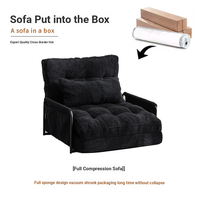 Canapé chaise longue en tissu moderne et simple, design pliable compressible sous vide, meubles de maison pour chambre à coucher, hôtel, salon, détente