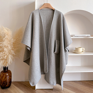 Sciarpa Elegante da Donna di Alta Qualità con Cintura, Poncho Morbido Aperto sul Davanti per Primavera Autunno Inverno 2026 - Product Image 3