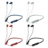 Auriculares Inalámbricos SIBYL con Banda para el Cuello, Cancelación de Ruido Inteligente 5.2, Auriculares Deportivos Bilaterales Magnéticos, Manos Libres