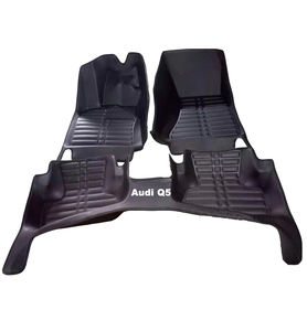 Alfombrillas de Coche de Doble Capa para <span class=keywords><strong>Audi</strong></span> <span class=keywords><strong>Q5</strong></span>/Q7/SQ5 (Volante a la Derecha) |   Base de Cuero 5D + Alfombra Desmontable, Juego Ecológico Resistente para Todo Clima - Product Image 3