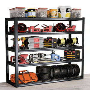 Système de rangement modulaire robuste pour <span class=keywords><strong>garage</strong></span> en acier thermolaqué, plans de conception 3D CAO gratuits, fabrication OEM personnalisée - Product Image 2