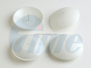 ONTIME HD2081 (58K) Etiquetas duras de seguridad de ropa EAS magnéticas antirrobo Pin liso/dentado 45mm de diámetro gris/blanco hecho en China - Product Image 4