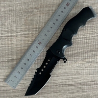 Couteau pliant d'extérieur en acier 3CR13 avec manche en ABS imprimé en 3D, mini couteau de survie de terrain haute dureté, DIY OEM, portable
