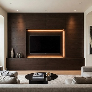 Deposito nascosto minimalista a parete legno <span class=keywords><strong>Tv</strong></span> unità Stand Set mobili moderni tavoli <span class=keywords><strong>Tv</strong></span> per soggiorno Villa Hotel - Product Image 1