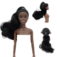Poupées en peau marron et noire de 30cm, 11 articulations mobiles flexibles, jouet vierge pour enfants, bricolage, nouveauté