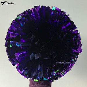 <span class=keywords><strong>Pompones</strong></span> Metálicos Morados de 4 Pulgadas para Niños, Personalizados a <span class=keywords><strong>Precio</strong></span> de Fábrica, para Animación y Baile, para Equipos Escolares, Deportivos y de Juegos, para Niños y Niñas - Product Image 2