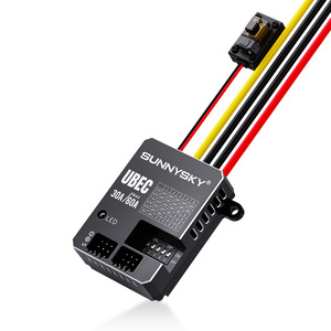 Module régulateur d'alimentation en métal DWI UBEC 30A HV, sortie CC 5,2V/6,0V/7,4V/8,4V, 30A continu, 60A en crête, accessoires pour drones - Product Image 1