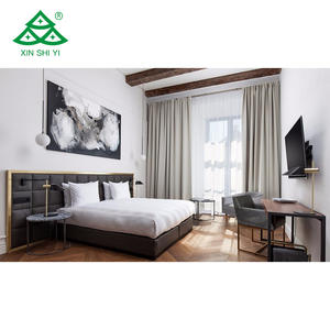مصنع أثاث صيني: سرير جلدي فاخر بحجم كينج مخصص ومجموعات غرف نوم فندقية وأثاث فاخر للفنادق والفلل - Product Image 4