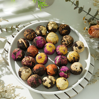 Marque privée pivoine aromatisée au jasmin blanc jasmin boules de fleurs naturelles thé de floraison