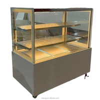 Incubateur de bureau commercial en acier inoxydable 220V Hamburger tarte armoire chauffante Restaurant affichage des aliments poulet frit isolé