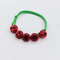 Collier et bracelets en corde avec clochettes de Noël, décoration de Noël pour la maison, clochettes artisanales avec corde, cadeau de festival pour enfants, hommes et femmes