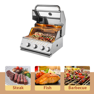 Cuisine extérieure pour usage domestique, barbecue à gaz encastrable pour extérieur - Product Image 4