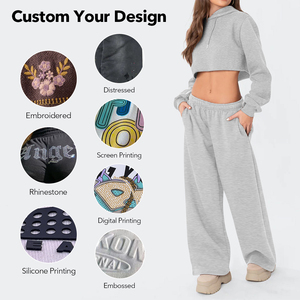 Pantalon de survêtement pour femme, streetwear lourd, coupe ample,jambe large, devant plat, coupe oversize, coupe baggy,                                      coupe - Product Image 3