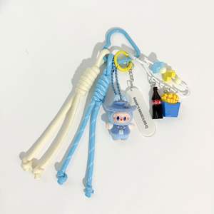 พวงกุญแจรูปหัวใจสไตล์เกาหลีพวงกุญแจน่ารักกระเป๋าเชือกถักห้อยโดพามินอุปกรณ์ห้อย<span class=keywords><strong>กระเป๋า</strong></span> Y2k จี้กระเป๋า - Product Image 6