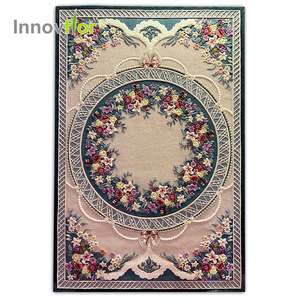 Venta al por mayor de alta calidad de diseño moderno de seda 100% de Nueva Zelanda lana habitación alfombras alfombra - Product Image 1