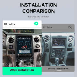 Radio estéreo para auto para F150 2013 2014 con Carplay inalámbrico, pantalla táctil de 12.1 pulgadas, GPS, navegación, reproductor multimedia, unidad principal - Product Image 2