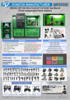 Banco de Pruebas CR819S para Sistemas Common Rail y EUI/EUP/HEUI con Tres Estaciones de Trabajo Independientes