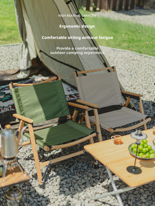 <span class=keywords><strong>Silla</strong></span> <span class=keywords><strong>Plegable</strong></span> de Madera de Haya para Exteriores, Tipo Kermit, Desmontable, para Camping, Picnic, Pesca, <span class=keywords><strong>Playa</strong></span>, Patio, Balcón, con Brazos - Product Image 4