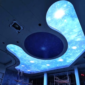 ZHIHAI giornata di sole nube cielo UV stampa hotel decorazione di interni di fuoco ritardante di bella leggero sospeso 3d del soffitto del pvc - Product Image 4