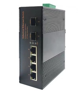 Unmanaged Industrial <strong>4</strong>*100 RJ45 Ports Ethernet <strong>Switch</strong> with 2SFP - Product Image 1