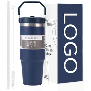 Vente en gros OEM/ODM – Gobelet isotherme droit et fin de 30 oz en acier inoxydable blanc - Product Image 1