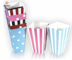 Popcorn box square folding paper box